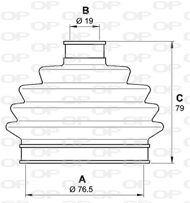 OPEN PARTS Paljekumisarja, vetoakseli SJK7020.00